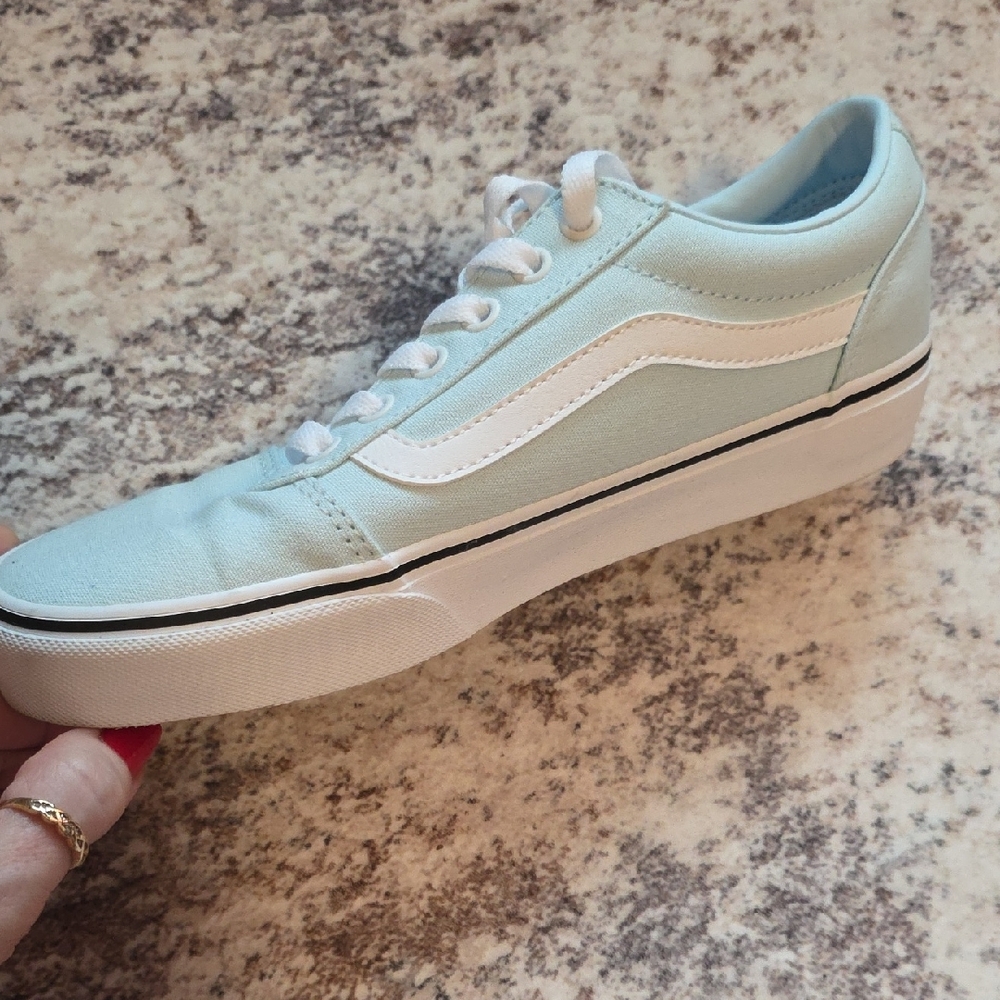 Vans Women's Sky Blue Sneakers - Picture 5 of 8